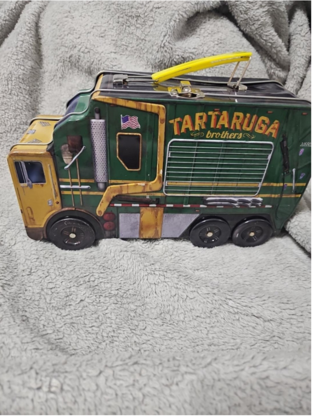 Boys Unbranded Tartaruga Brothers Toy Truck Lunchbox One Size Green Yellow